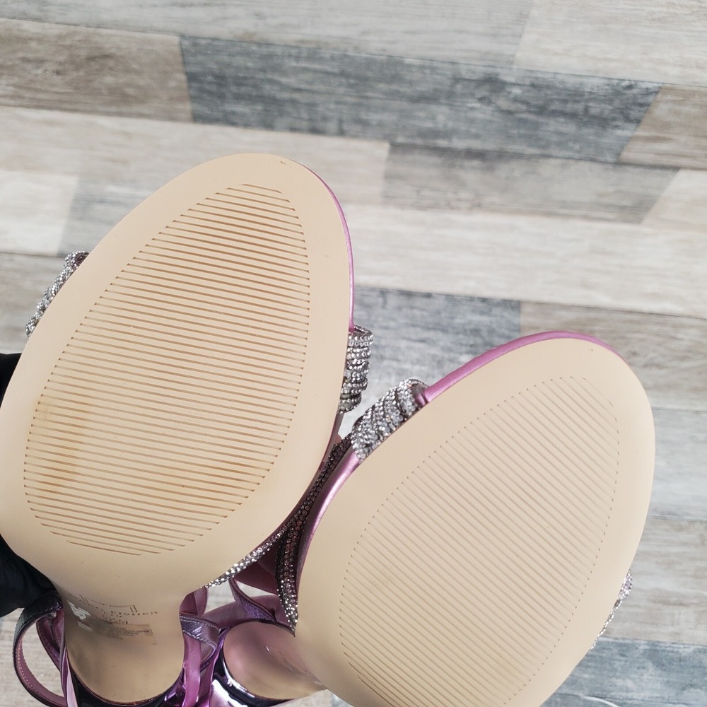 Marc Fisher Canellie Womens Pumps Sz 9.5 M Ankle Strap Light Purple Sandals Heel - Picture 11 of 13